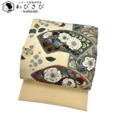 O0573 セレブ放出 美品 逸品 ちりめん地 辻が花絞り 正絹 名古屋帯 O0573 セレブ放出 美品 逸品 ちりめん地 辻が花絞り 正絹 名古屋帯