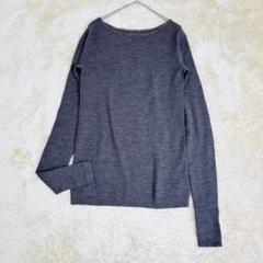 ドゥーズイエムクラス ボートネック Rib Knit グレー 指抜き リブニット ドゥーズイエムクラス ボートネック Rib Knit グレー 指抜き