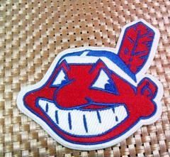 Indians 刺繍ロゴ　スタジャン size M】90s USA製 STARTER MLB インディアンス スタジャン