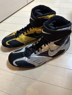 Nike ボクシングシューズ 黒/黄 雷模様