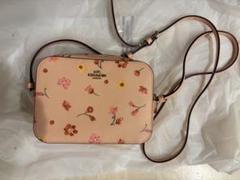 COACH 花柄 ショルダーバッグ ピンク