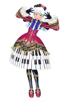 プリマジ　ドレッシーピアノレッド　フルコーデ　アイプリバース