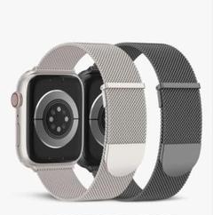 コンパチブル Apple Watch バンドステンレス　2本セット