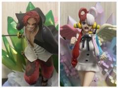60.【ジャンク品】フィギュアーツZERO シャンクス＆ウタ FILM REDのサムネイル