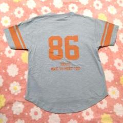【新品・タグ付き】半袖Tシャツ バックプリント 120 水色 夏