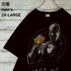 古着 MARVEL Tシャツ IRONMAN アイアンマン アベンジャーズ 黒