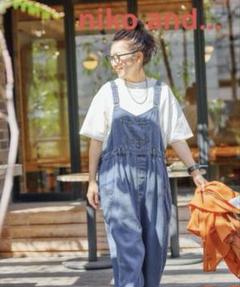 新品ニコアンド[be with M]Misayoラクテロサロペットブラウン 極美品 2025SS ニコアンド niko and … be with M Misayo ラク