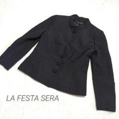 新品　ラピーヌ ラフェスタシック フラワージャガードジャケット　ブラック　花柄 La Festa Chic ラフェスタ シック -【公式】ラピーヌオンライン
