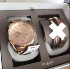 【新品未使用】FOSSIL レディース腕時計 ローズゴールド ★5ATM防水★