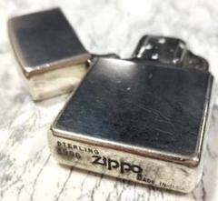 1996年.Zippo シルバーライター .アメリカ製(専用ケース付) ZIPPO (ジッポ) ZIPPO BIG SINGLE SR ケース付 002 1996年