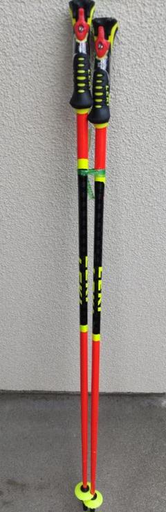 LEKI スキー用ストック 赤/黄　GS 115 LEKI スキー GSストック 赤 115cm - スキー - スキー