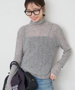 SLOBE BY IENA スイビウールリブタートル　F SLOBE BY IENA スイビウールリブタートル F - メルカリ