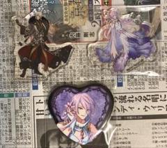 ゆめくろ メリーローズ 缶バッジ 夢職人と忘れじの黒い妖精 ワンダー・ティーパーティ ハート型缶