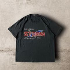 USA製90年代SCREENSTARSマイナーブラックTシャツ黒シングルステッチ