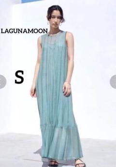 lagunamoon ラメレインボーニットワンピース ミントグリーン S