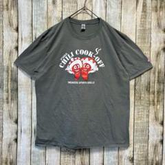 H74 GILDAN チリクックオフ 企業ロゴ スポーツグリルTシャツ キャラT
