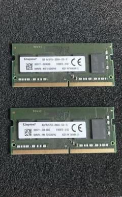 PC4(DDR4) ８ＧＢｘ２枚　１６ＧＢ