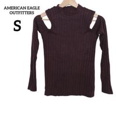 AMERICAN EAGLE OUTFITTERS ダークパープル 長袖【S】秋
