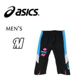 メンズM◇asics◇6分丈ウーブンパンツ