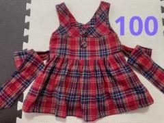 Shirley Temple❤︎チェック柄❤︎ジャンパースカート 100