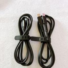 USB-C to USB-c ケーブル 1M 2本 ブラック 充電ケーブル