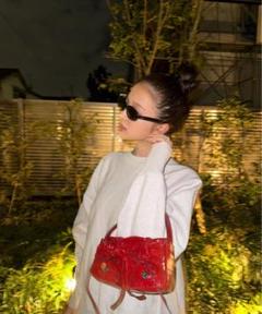 リボンバッグ　美品のサムネイル