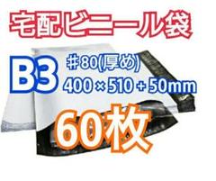 宅配ビニール袋 B3サイズ 60枚 宅配用 宅配袋 梱包 資材 LDPE袋のサムネイル