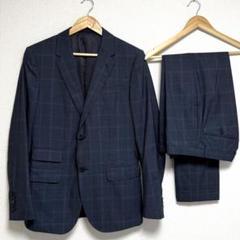 極美品】GUCCI セットアップ スーツ 裏地柄 50 ネイビー
