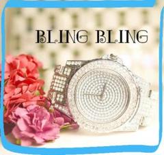 新品★送料込み 男女兼用★ラグジュアリー★BLING BLING腕時計
