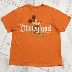ヘインズ　ディズニー ビックプリント　オレンジ XL Tシャツ ミッキーマウスのサムネイル