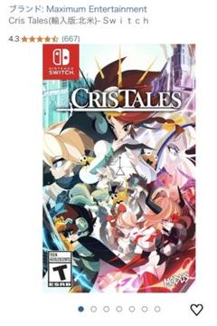 Cris Tales(輸入版:北米)- Sｗｉｔｃｈ　ソフト　2セット