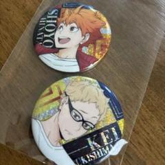 ハイキュー!! ビスケット 缶バッジ 日向翔陽 月島蛍