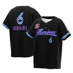 千葉ロッテマリーンズ　ブラックサマーユニフォーム　Oサイズ　ポランコ選手 Amazon.co.jp: 千葉ロッテ マリーンズ ユニフォーム ブラック