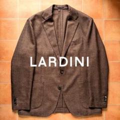 LARDINI ブラウン ジャケット リネン混 ラルディーニ 52 LARDINI ブラウン ジャケット リネン混 ラルディーニ 52