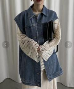 Ameri DENIM BEST JACKET デニム ベスト
