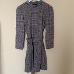 ZARA チェック柄ミニワンピース