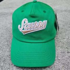 STUUSY cap / ベースボールキャップ / green STUSSY ロゴ グリーン ベースボールキャップ 帽子トラッカー