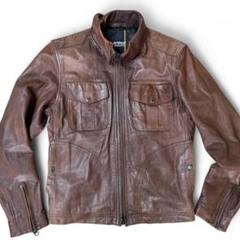 希少✨️AVIREX レザー シングルライダース ホワイトベージュ Lサイズ 楽天市場】AVIREX アヴィレックス AGED LEATHER SINGLE RIDERS