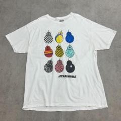 スターウォーズ　BB8　アート　9種　半袖　Tシャツ　古着　ホワイト　白　XL