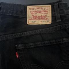 【美品】　levi’s リーバイス505 w36 l32 ブラック サークルRのサムネイル