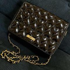 モスキーノ LOVE MOSCHINO ブラックショルダーバッグ ハート