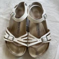 BIRKENSTOCK ホワイト サンダル 38 24.5cm