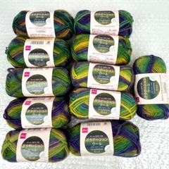 【新品】ダイソー 毛糸 グラデーションウール スプリングビオラ 30g×11玉