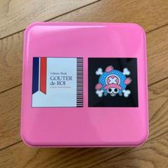 4) ガトーフェスタ ハラダ ワンピース空き缶　ピンク