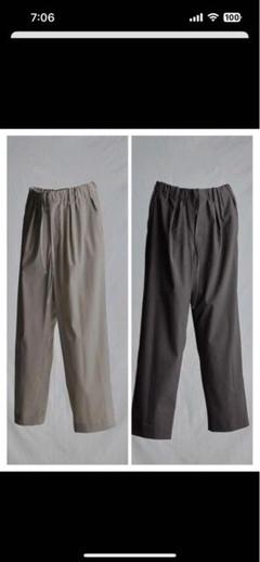 【LIDNM】CUPRO RATINE EASY TROUSERS