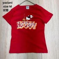 ● yaziani 半袖 Tシャツ カットソー コットン100 プリント M