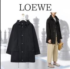 LOEWE ブラック モッズコート　着用5回程　48 LOEWE ブラック モッズコート 着用5回程 48 - メルカリ