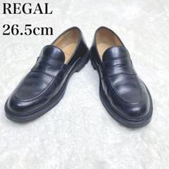 極美品】リーガル コインローファー レザー 黒 JU11 26 Uチップ 1