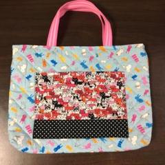 動物柄レッスンバック☆前ポケット付き☆ハンドメイド 入園入学