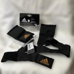 adidas パッド入りインナーグローブ ハンドラップ　S ブラック/ゴールド